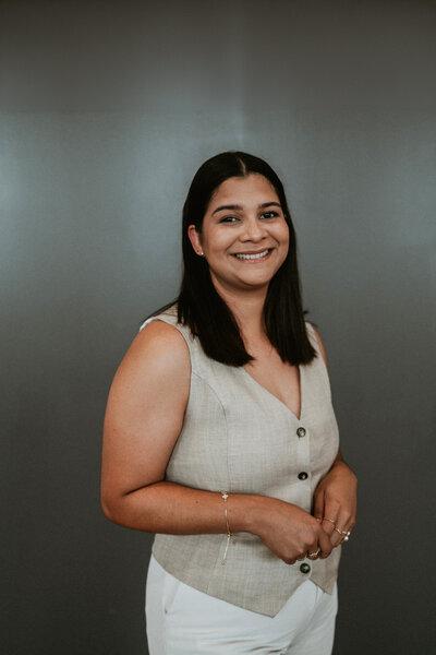 woman smiling