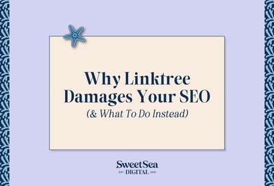 why linktree damages your search engine optimization blog post graphic