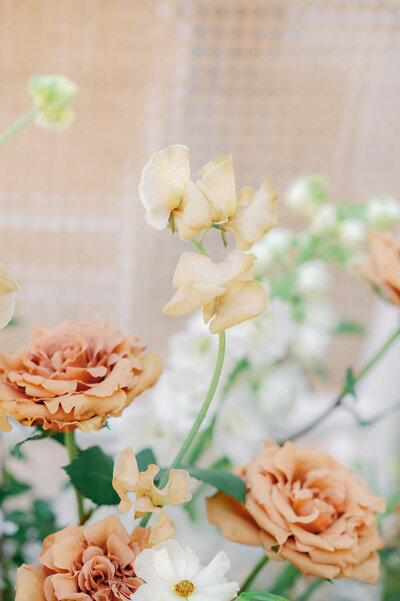 Lush floral wedding centerpiece
