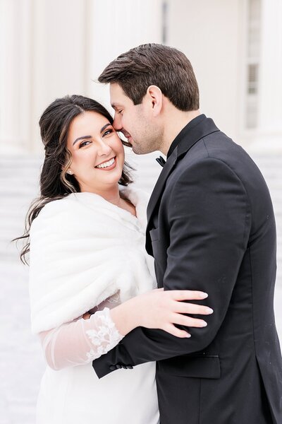 Bride and Groom at January Elopement | Auburn AL Wedding Photographer Amanda Horne