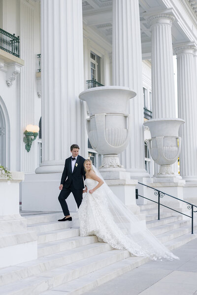 Palm Beach Old Money Couple Wedding at the Flagler Museum Wedding 