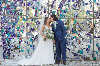 Baltimore, Maryland American Visionary Art Museum wedding photo of couple by Annapolis photographer, Christa Rae Photography