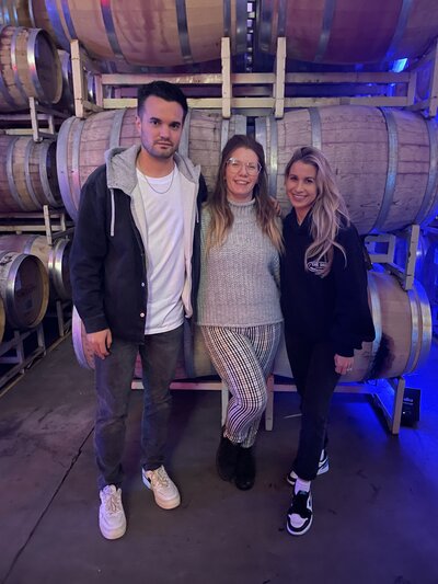 Guiding Katelyn Brown and Alex through Ste. Chapelle Wineries Private Experience