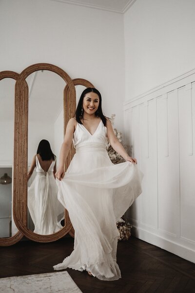 sexy trouwjurk a la robe met rok - for love we live trouwfotografie wild at heart bridal
