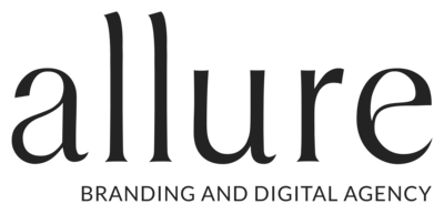 Logo Allure Branding & Digital Agency. Huisstijlontwerp en webdesign in Gent