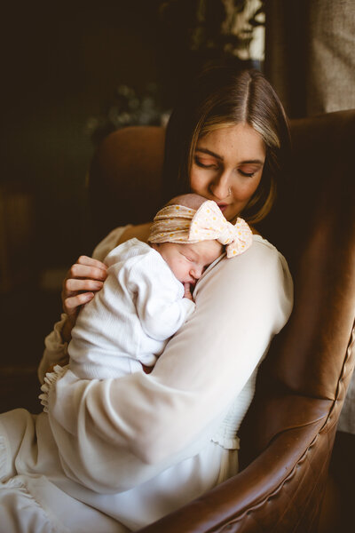 newborn photography, baby girl, home photography