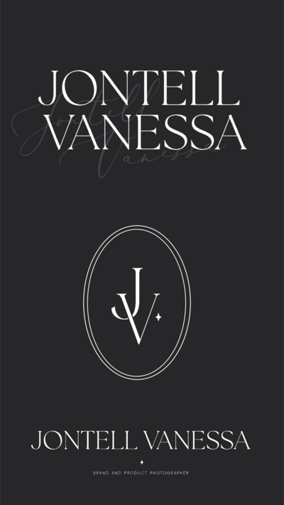 Brand and Web redesign for Jontell Vanessa Photography, Richmond, VA brand and product photographer