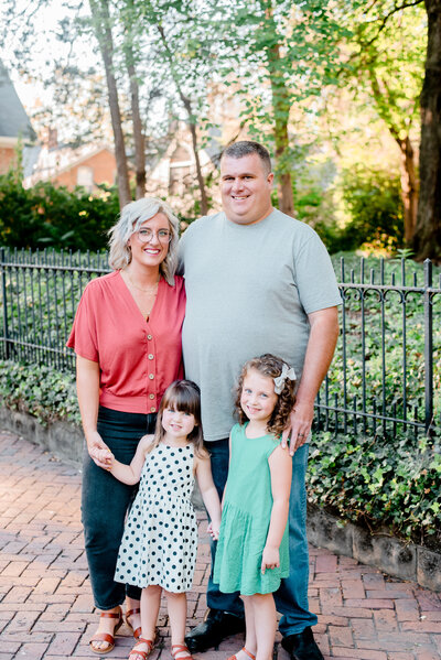 Lockerbie Square Indiana Family Photo