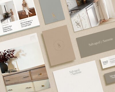 mockup showcasing elegant branding design for DIY blogger