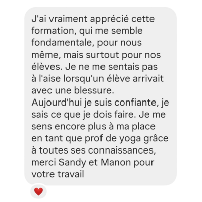 Témoignage 5 anatomie en ligne
