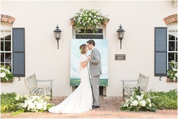 ceremony in front of mary's at falls cottage