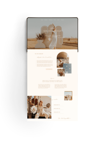 Showit website template voor fotografen