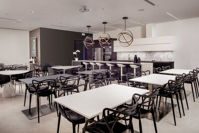 cafe within the showroom