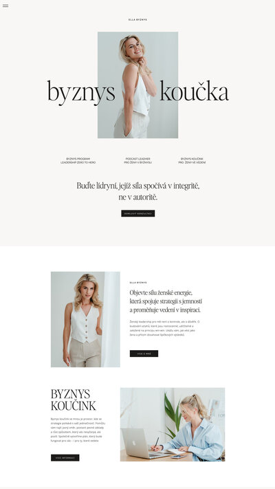 šablona pro showit web