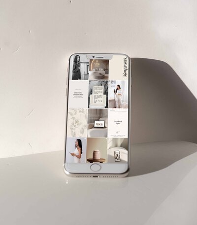 Démonstration d'un feed instagram créé pour une marque de bijou en Provence