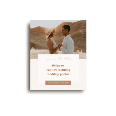 Boho Instagram post template for photographer