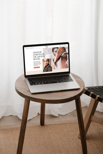 Showit website templates on laptop