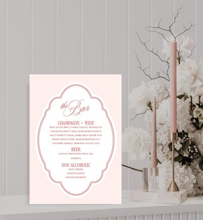 Big Love drinks bar sign for your wedding
