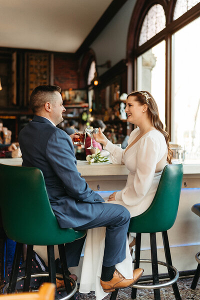 An elopement in Portland Maine's Old Port Photos by Hattie Mae Photography. Portland, Maine Elopement Inspiration. 