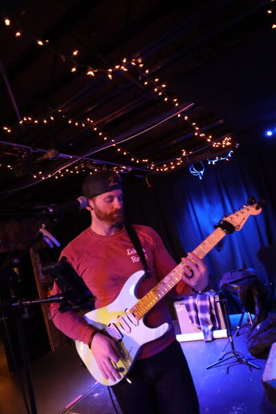 Electric guitarist from The Tonic performing classic rock and pop punk in Connecticut