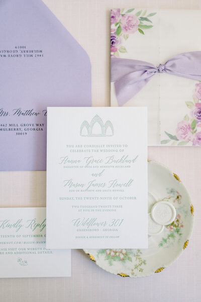 Woodstock GA wedding stationary designer