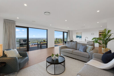 living room in new build