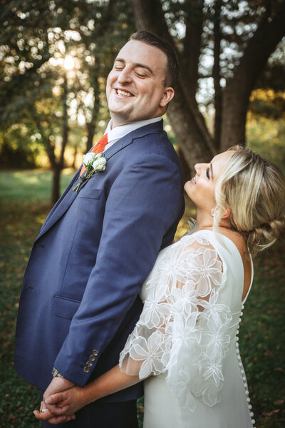 Smiling  groom - Baltimore wedding photography