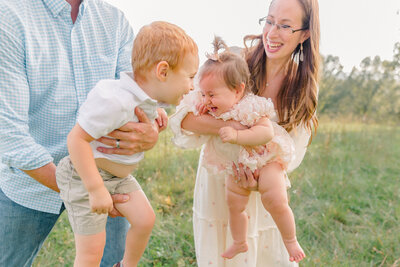 Fun family photo session with toddlers at the Biltmore Estate in Asheville, NC by family photographer Rachel Marie Photography
