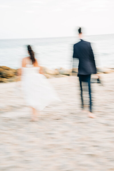 beach engagement photo