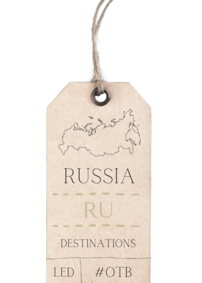 Russia Luggage Tag