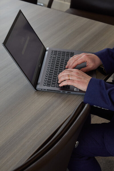 Image of Dr Matt Williams laptop