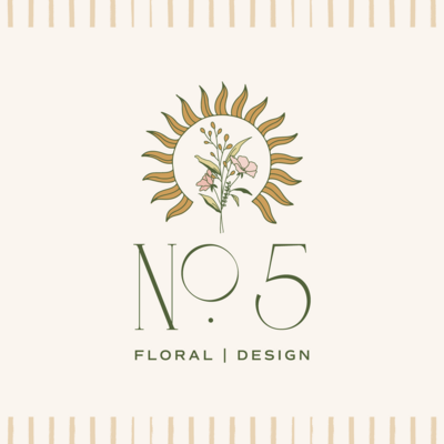 No. 5 Florals Logo