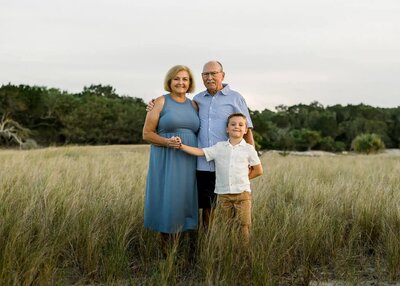 Family photos on the beach in Jacksonville, Florida