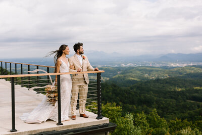 Covered Outdoor Ceremony Mountain Destination Wedding TN