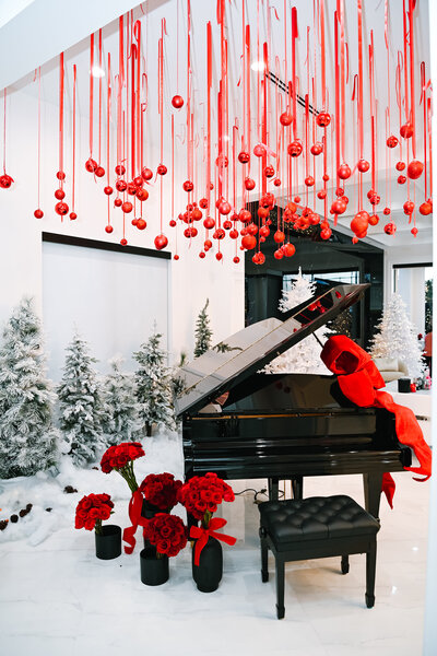 Luxury holiday decor installation by The Works Collective | immersive seasonal event design for a private residence.
