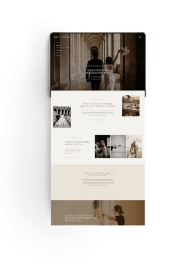 Minimal Showit website template voor interieur ontwerper