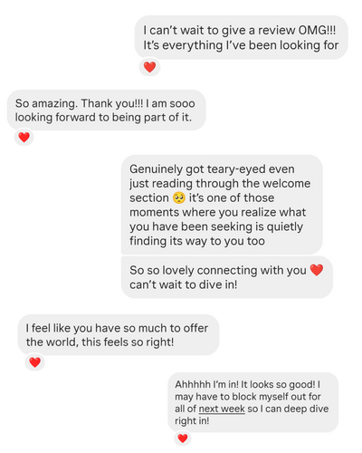 Feedback Screenshots