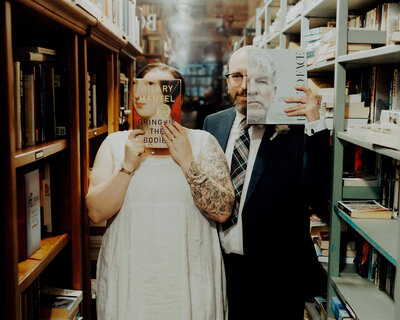 Dead souls bookshop wedding ceremony Dunedin