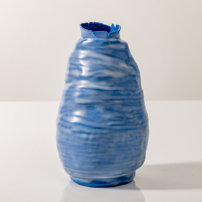 Michelle-Spiziri-Abstract-Artist-Ceramics-Dysmorphic-Vases-Blue-Porcelain-Vase-2