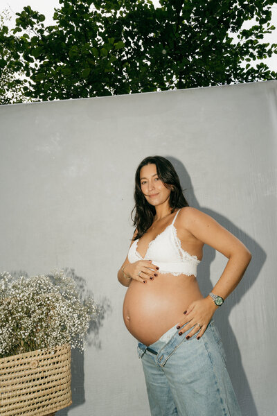 Detailfoto van babyvoetjes