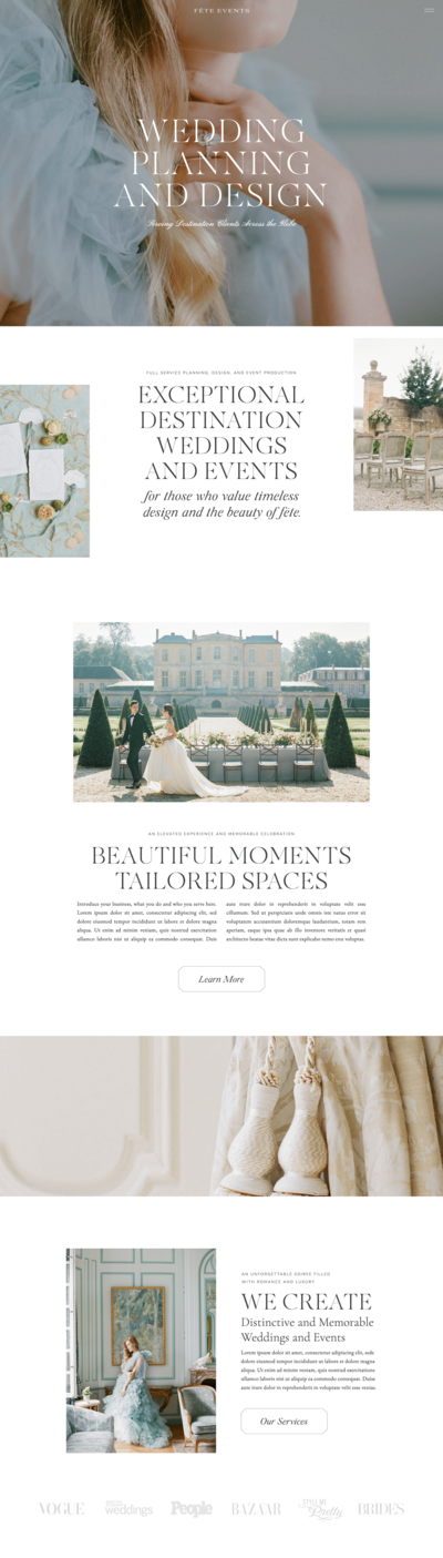 Showit website template screenshot.