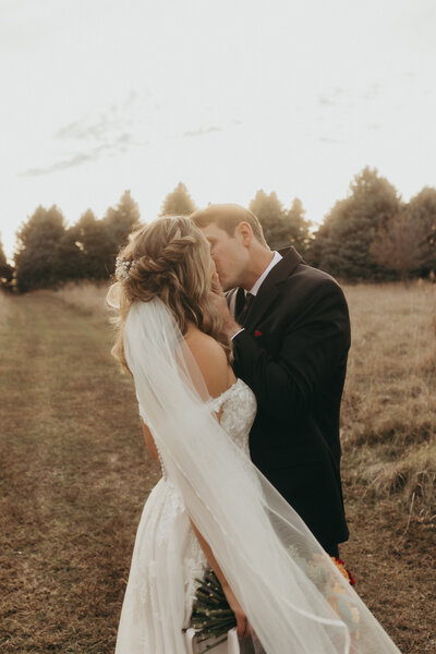 Newly married, these two suck away to a rooftop in downtown omaha for bridal portraits
