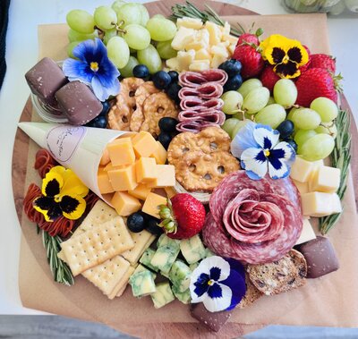 Crackers and Jam spread for an event