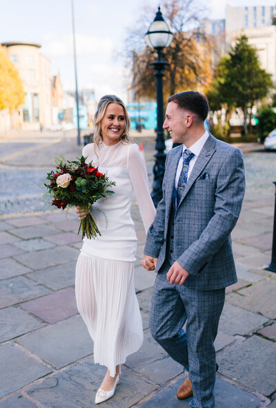 Lauren and Ton walking through