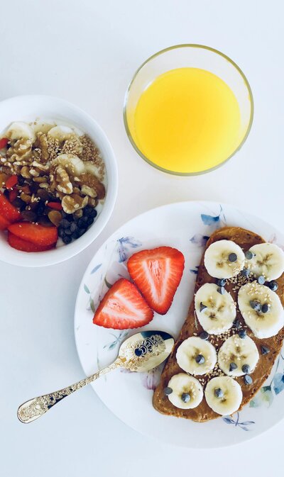 A healthy quick breakfast