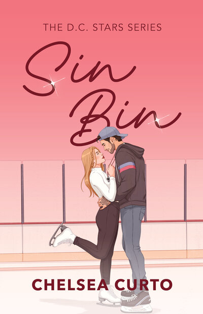 Red placeholder book cover titled Sin Bin, D.C. Stars Book 5 by Chelsea Curto