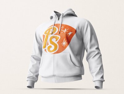 Hoodie Mockup featuring branding for Perfect Sky Films