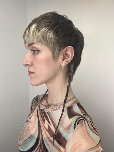 Image of client with short hair.