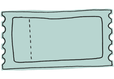 light green ticket frame