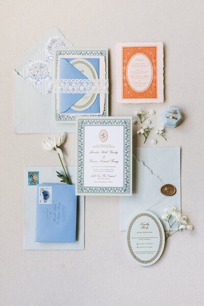 Dallas-Luxury Wedding-Gold-Foil-Letterpress-Invitation-Suite